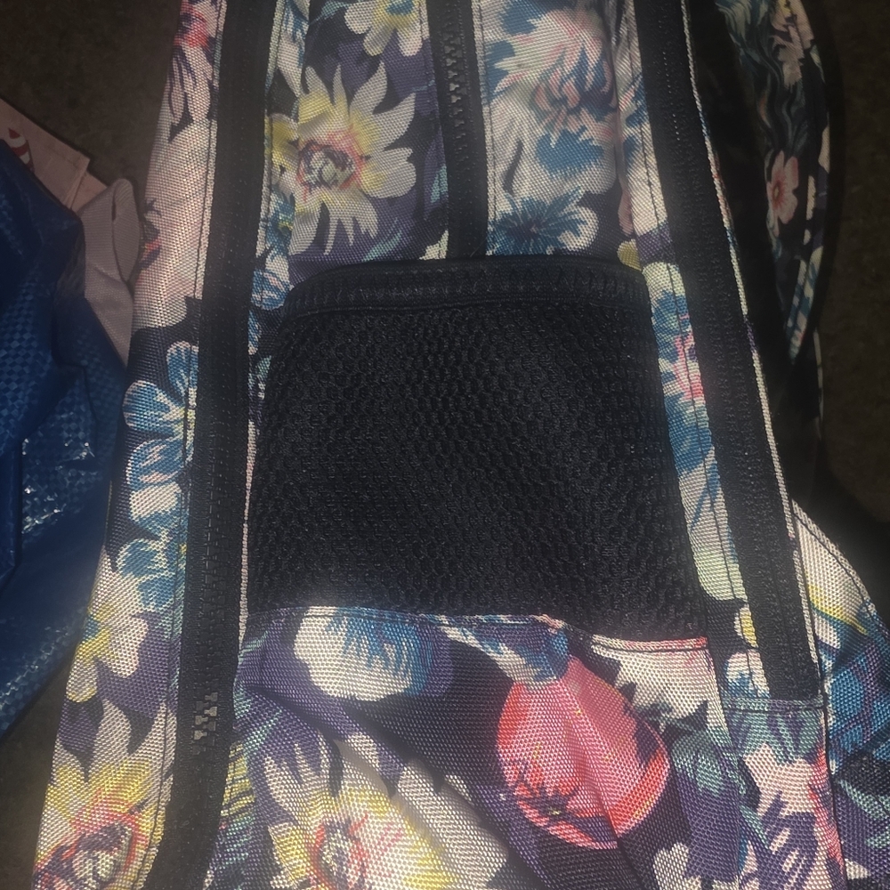Vera Bradley Floral Laptop Bag - Blue and Pink - Picture 3 of 9